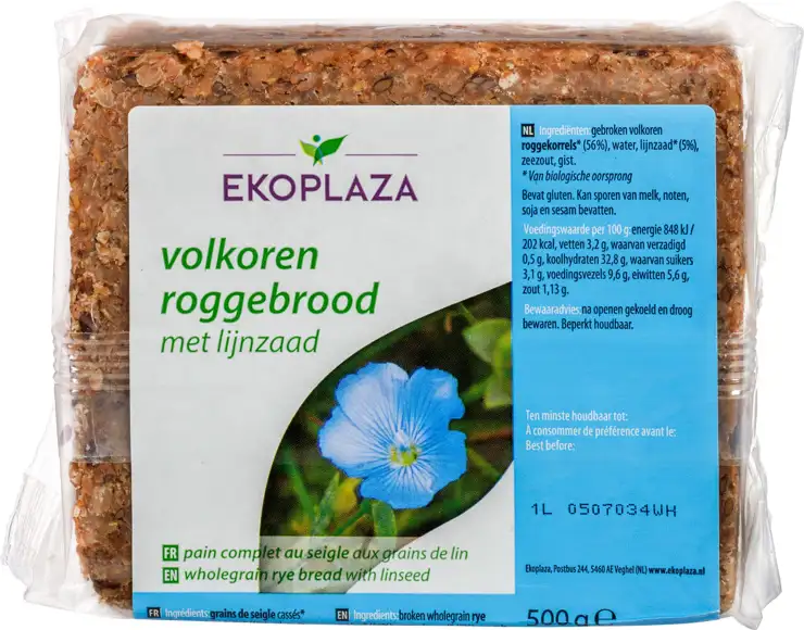 Volkoren roggebrood lijnzaad