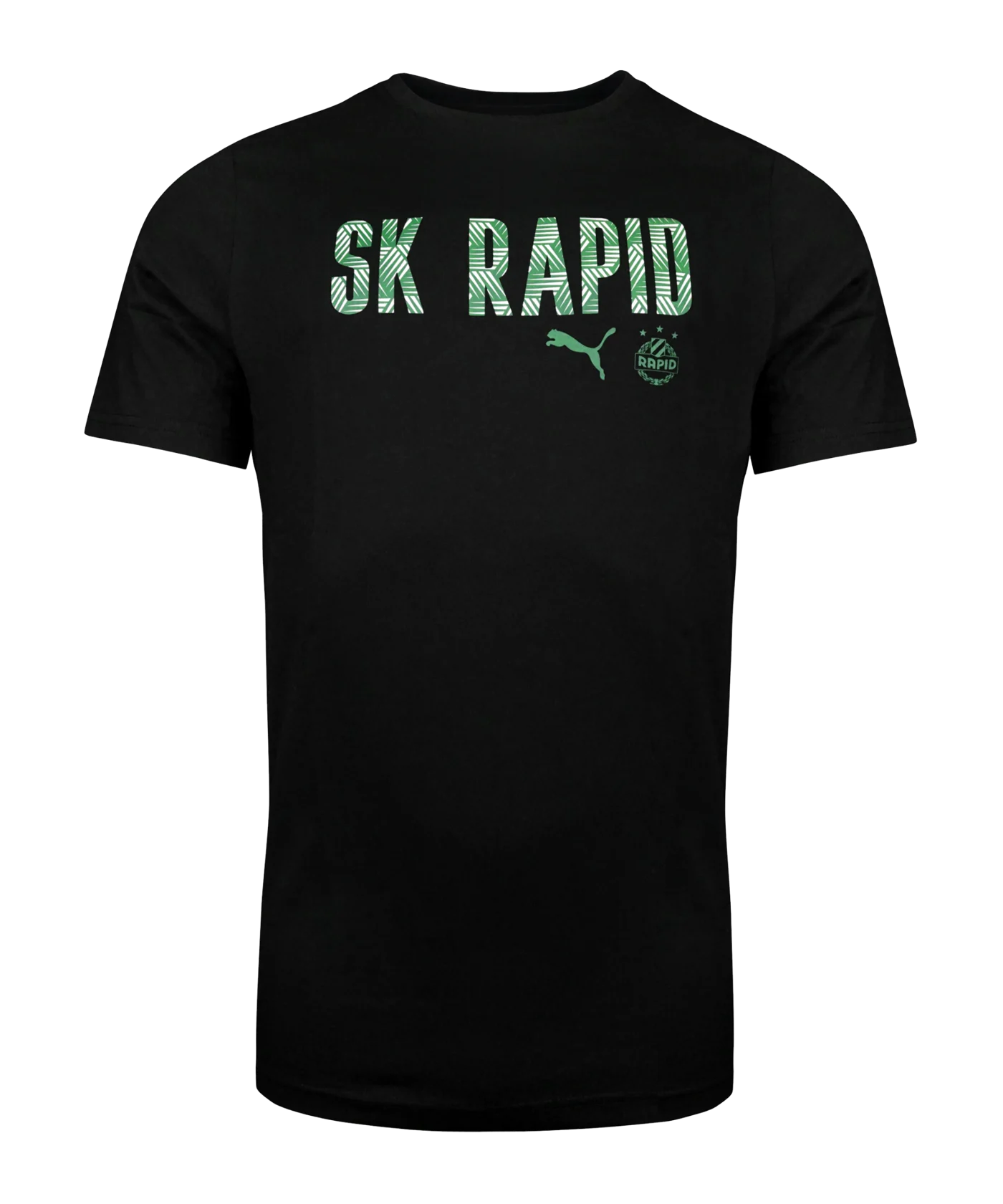 PUMA SK Rapid Wien Wording T-Shirt Schwarz F02