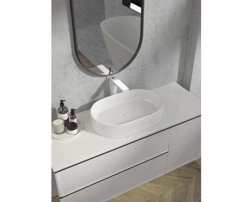 Jungborn opzetwastafel ONE 60 x 38 cm hoogglans wit incl. keramische afvoerplug
