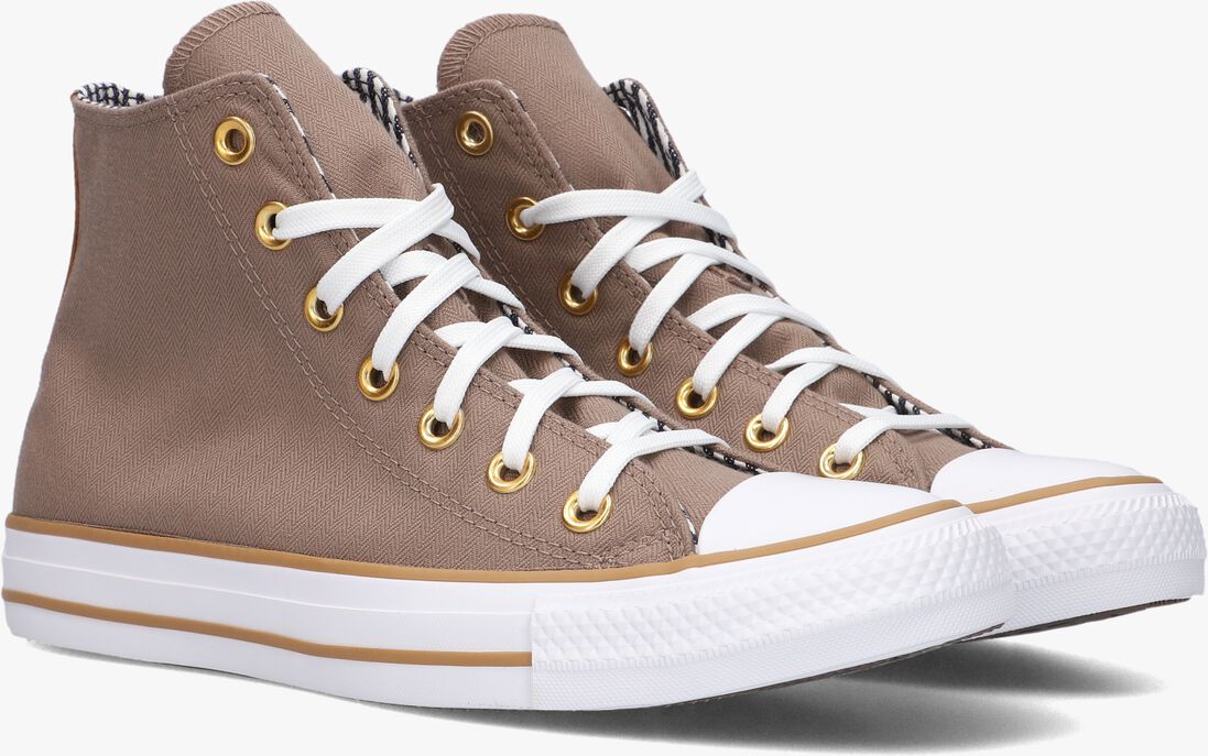 CONVERSE taupe converse hoge sneaker chuck taylor all star herringbone