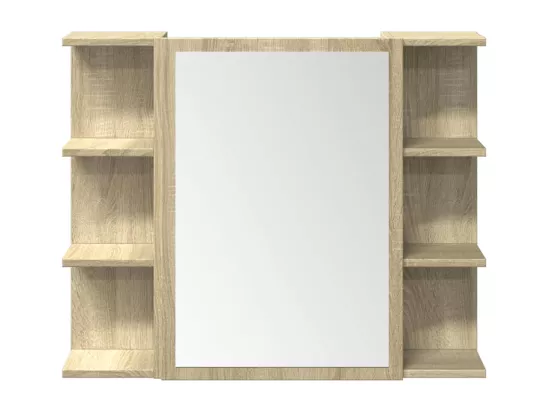 Ensemble de meubles de salle de bain 3 pcs chêne sonoma