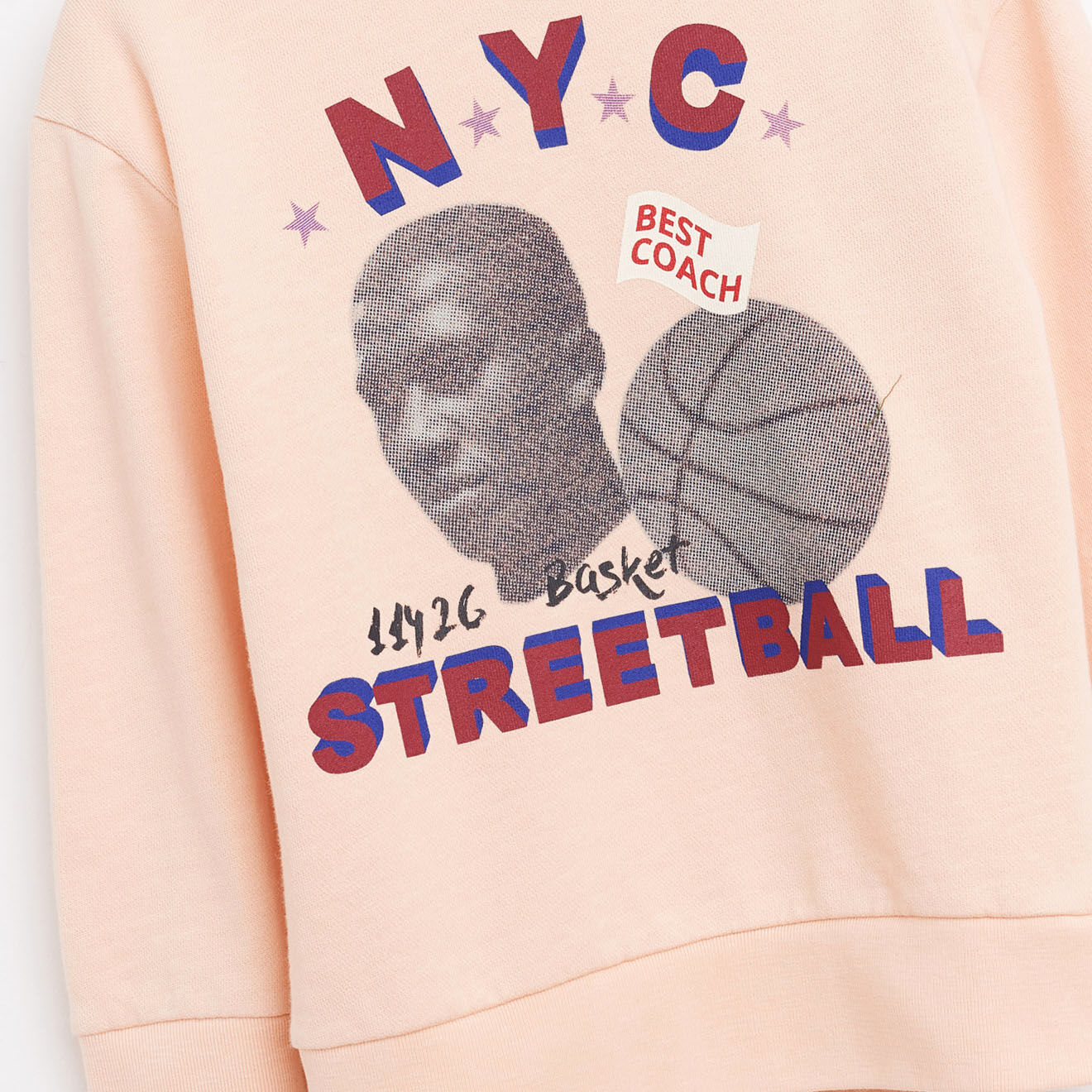 Bellerose Sweat Fago en Coton rose clair