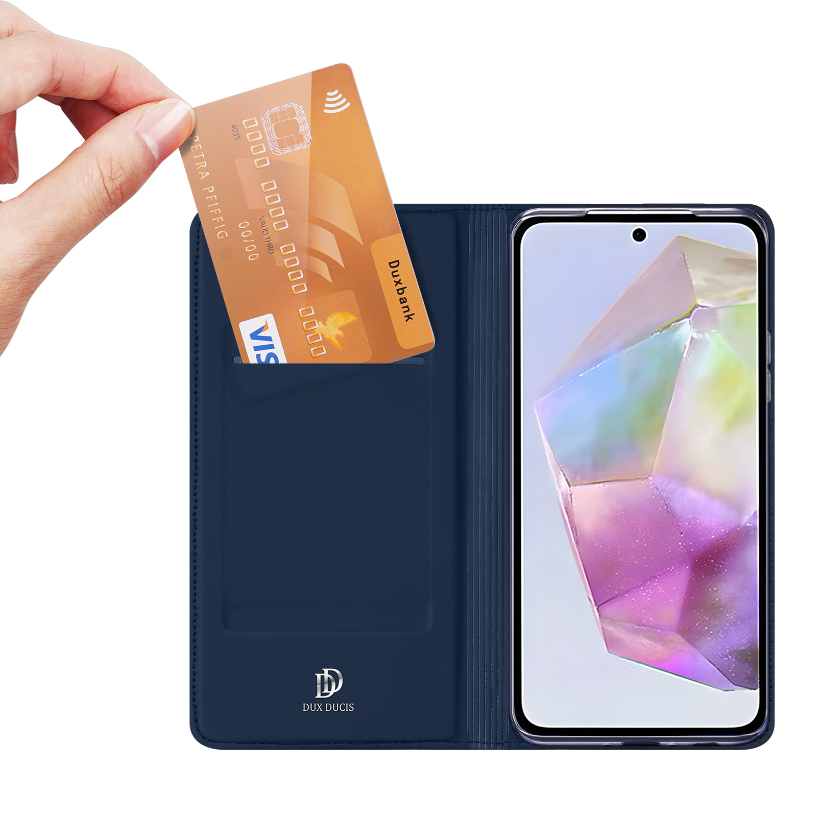 Samsung Galaxy A56 / A36 Flip Wallet Cover Leder Tasche - Blau