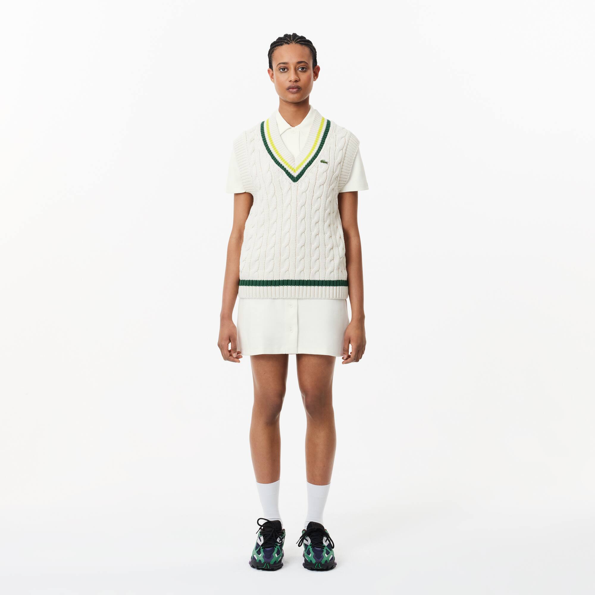 Damen LACOSTE Polokleid aus Bio-Baumwolle Kleider & Röcke - Weiss - Lacoste - Damen