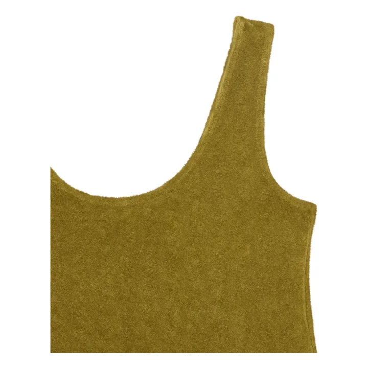 SMALLABLE BASICS Robe Courte éponge | Vert olive