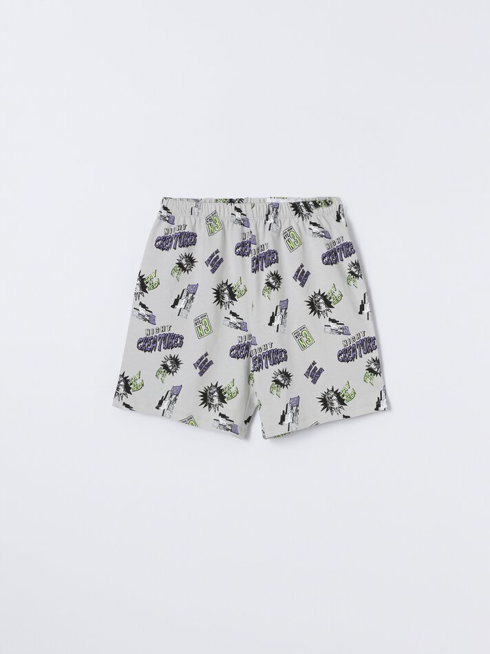 Conjunto de pijama estampado - Verde Fluorescente
