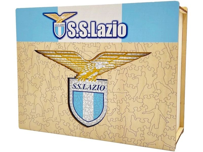 Iconic Puzzle SS Lazio – Logo Offizielles Holzpuzzle, Grösse M