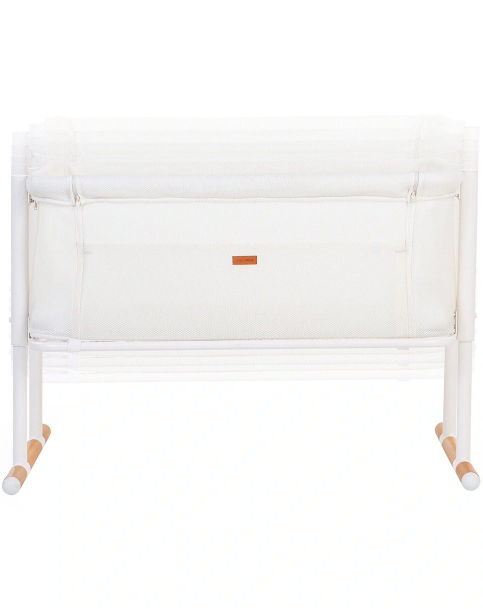 Beistellbett EVOLUX (97x64x85) in weiß/buche