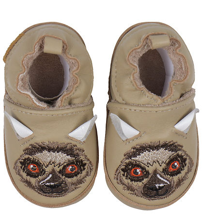 Mikk-Line Leder-Krabbelschuhe - Rehleder