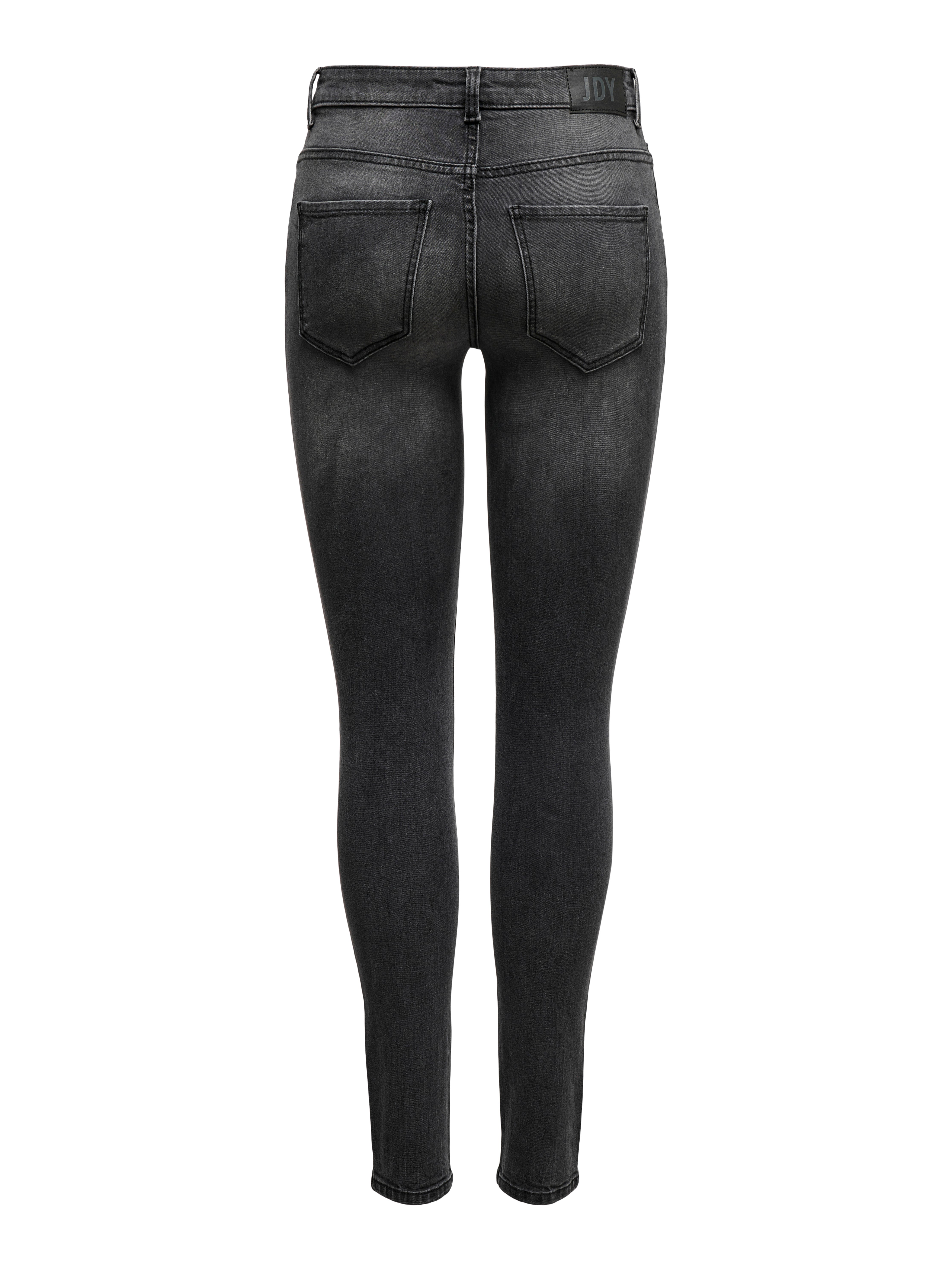 JDYBLUME Mittlere Taille Skinny Fit Jeans Black Denim
