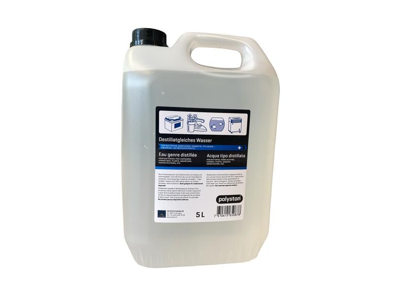 Polyston Destillatgleiches Wasser 5 l Destilliertes Wasser