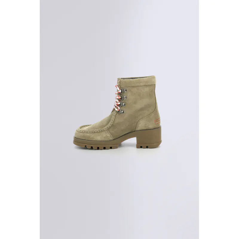KICK HALABI BEIGE BOTTINES Cuir  Femme