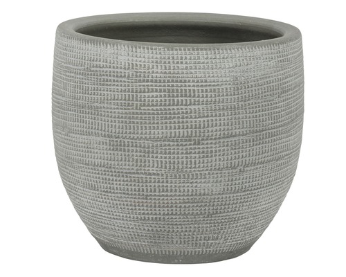 Le Havre keramische bloempot, Ø 29 cm, H 26 cm, grijs