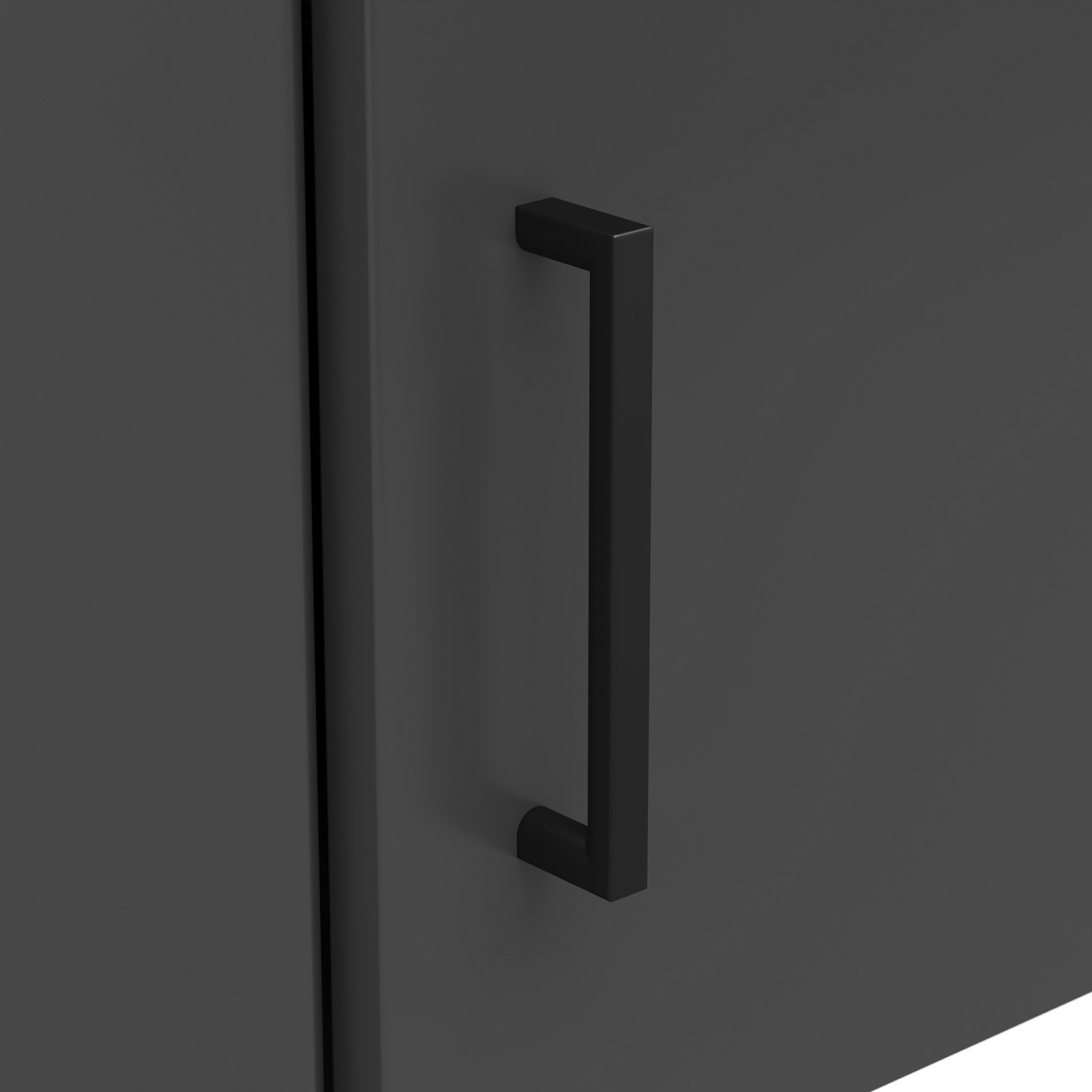 Eck-Aufsatzschrank/Standelement - anthrazit - 72x72 cm