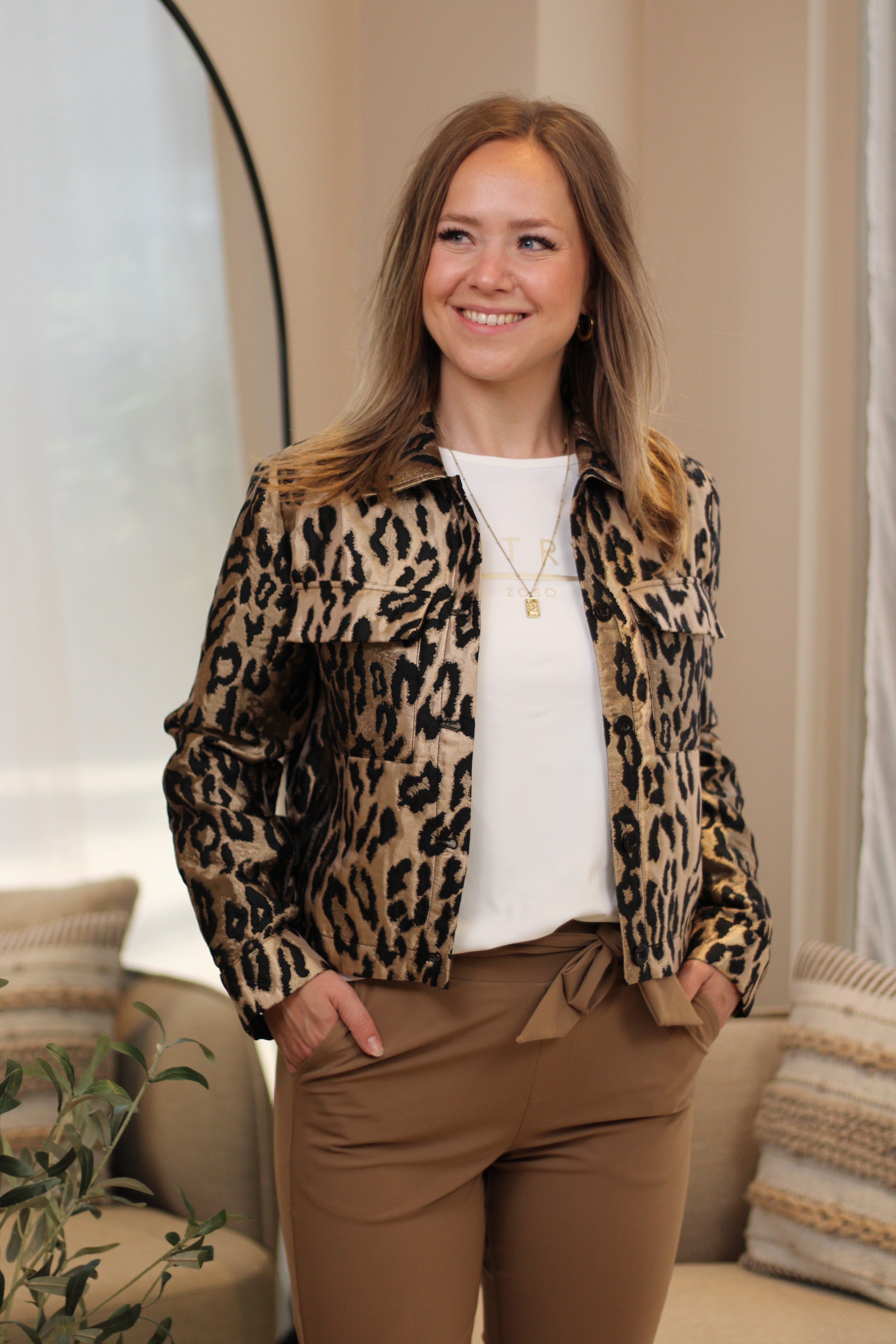 Zoso - Dalia Fancy Jacquard Jacket - Animal Print
