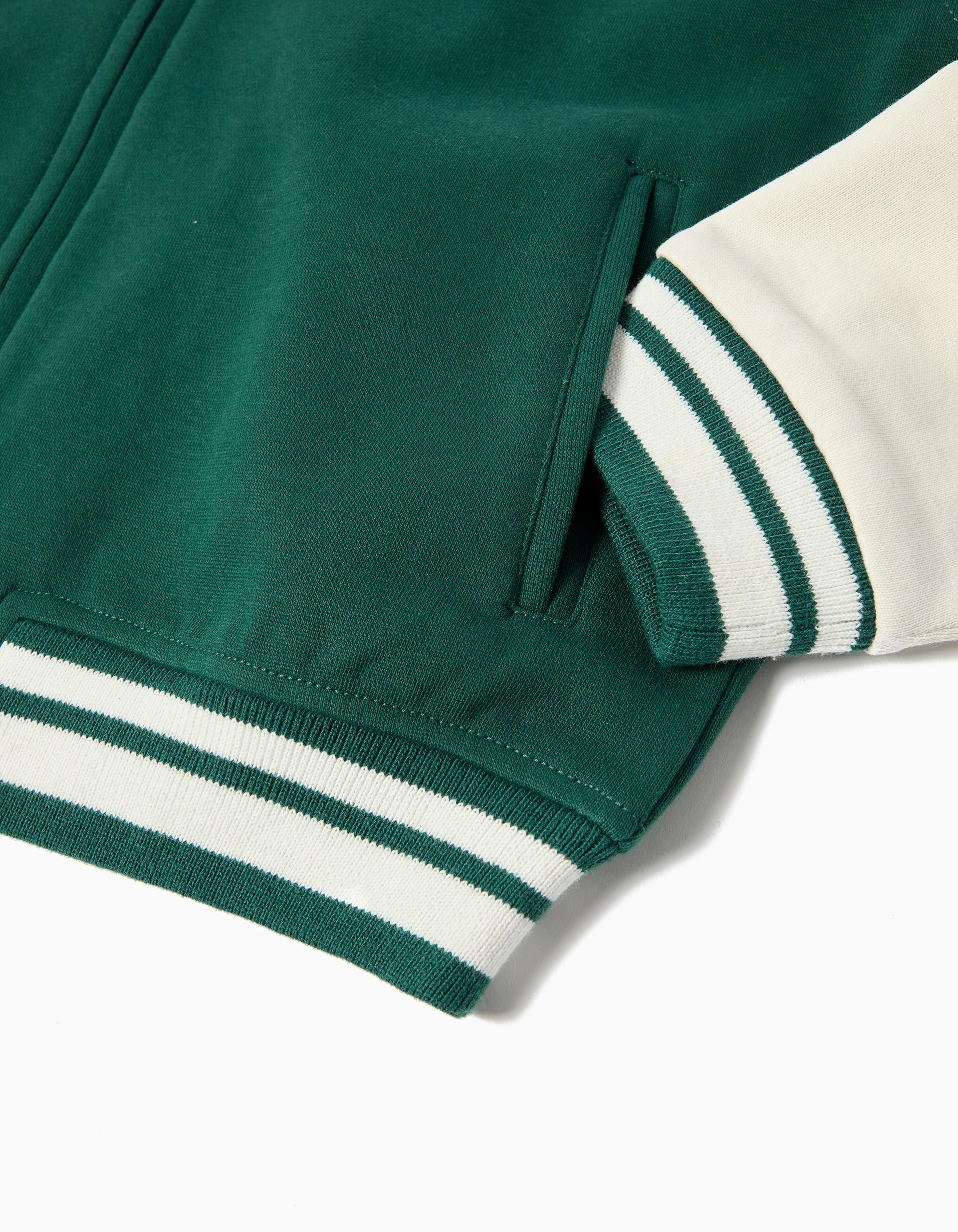 Casaco Bomber, Menino, Verde
