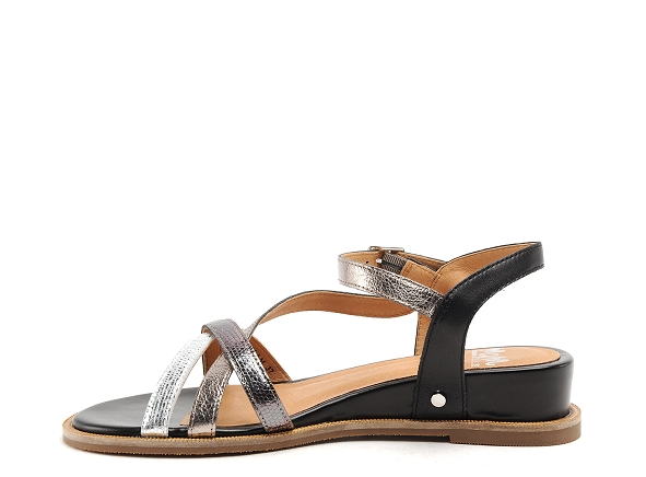 Mamzelle nu pieds talons femme  noir