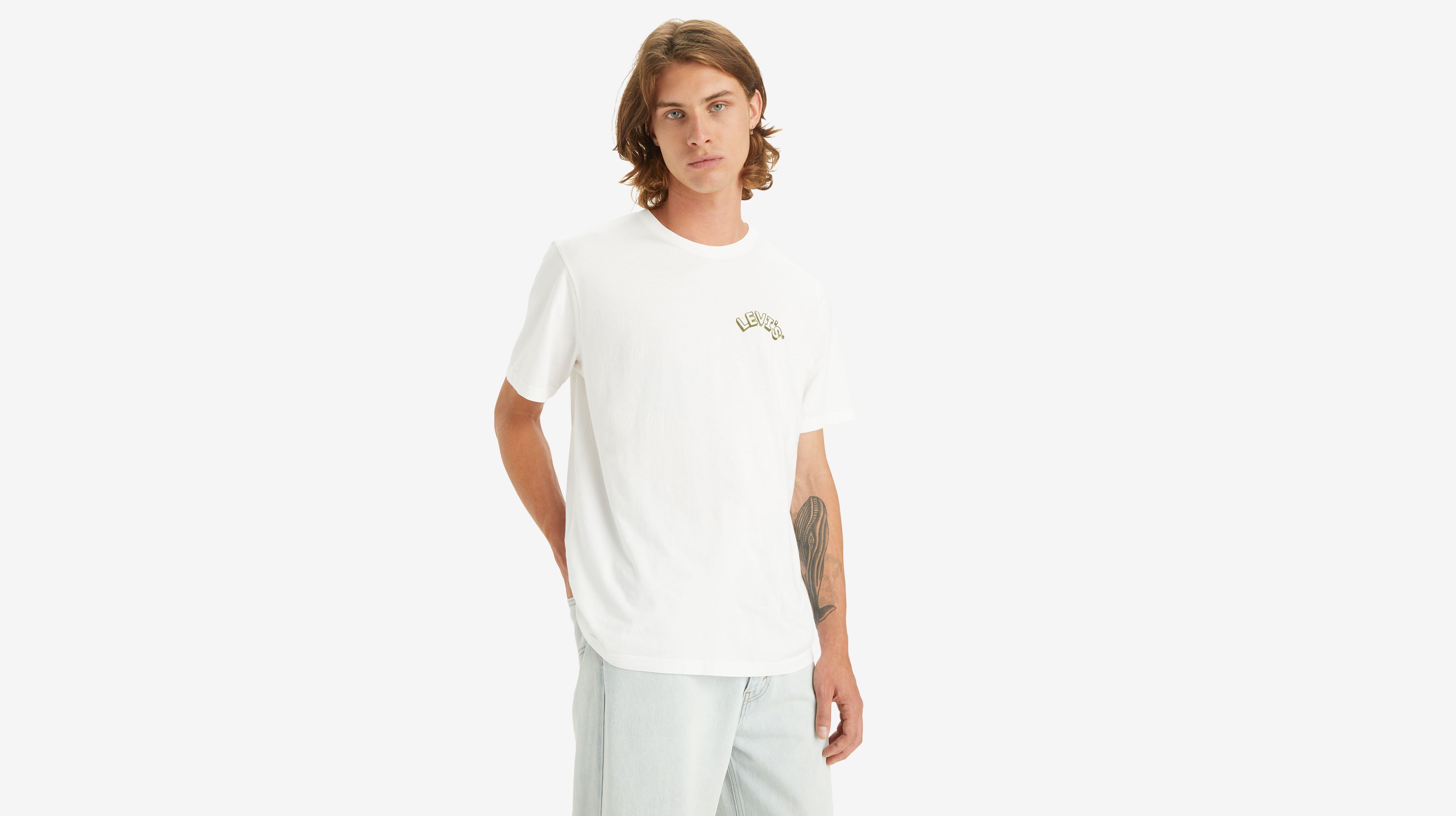 T-shirt graphique Relaxed - Arched Headline White+ - Blanc