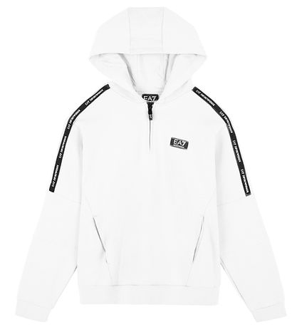 EA7 H?ttetr?je m. Lyml?s - Hvid/Sort m. Logostriber