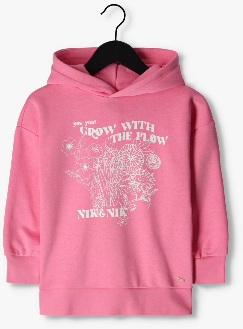 NIK & NIK roze nik & nik trui the flow hoodie
