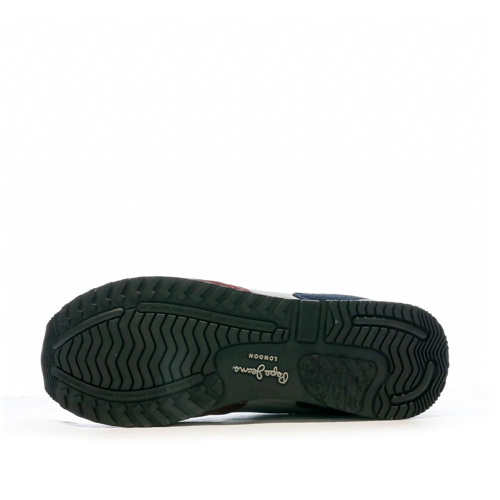 Pepe jeans Baskets Bordeaux/Marine Homme Pepe jeans London Awake