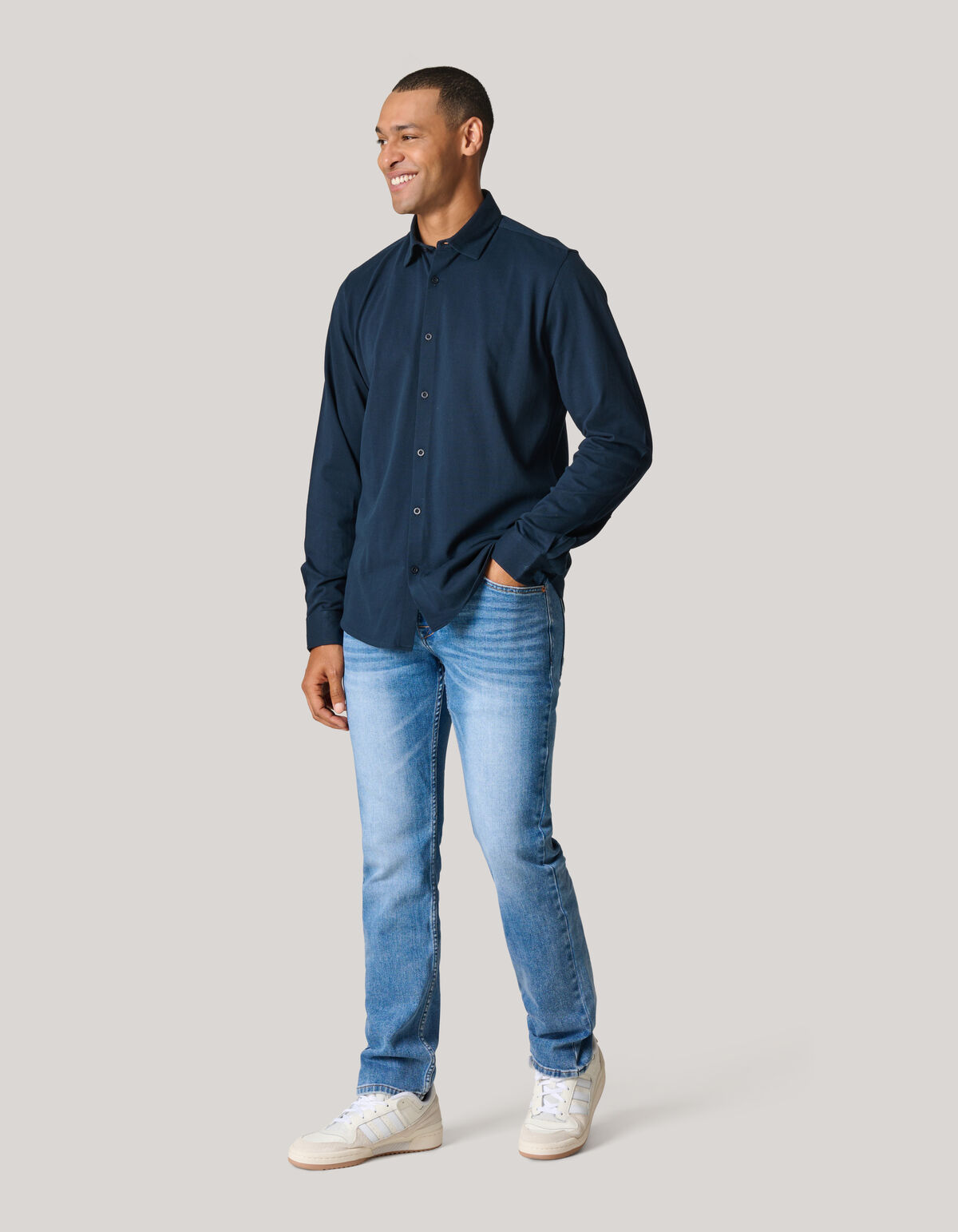 Slim Straight Fit Jeans Mediumstone L36