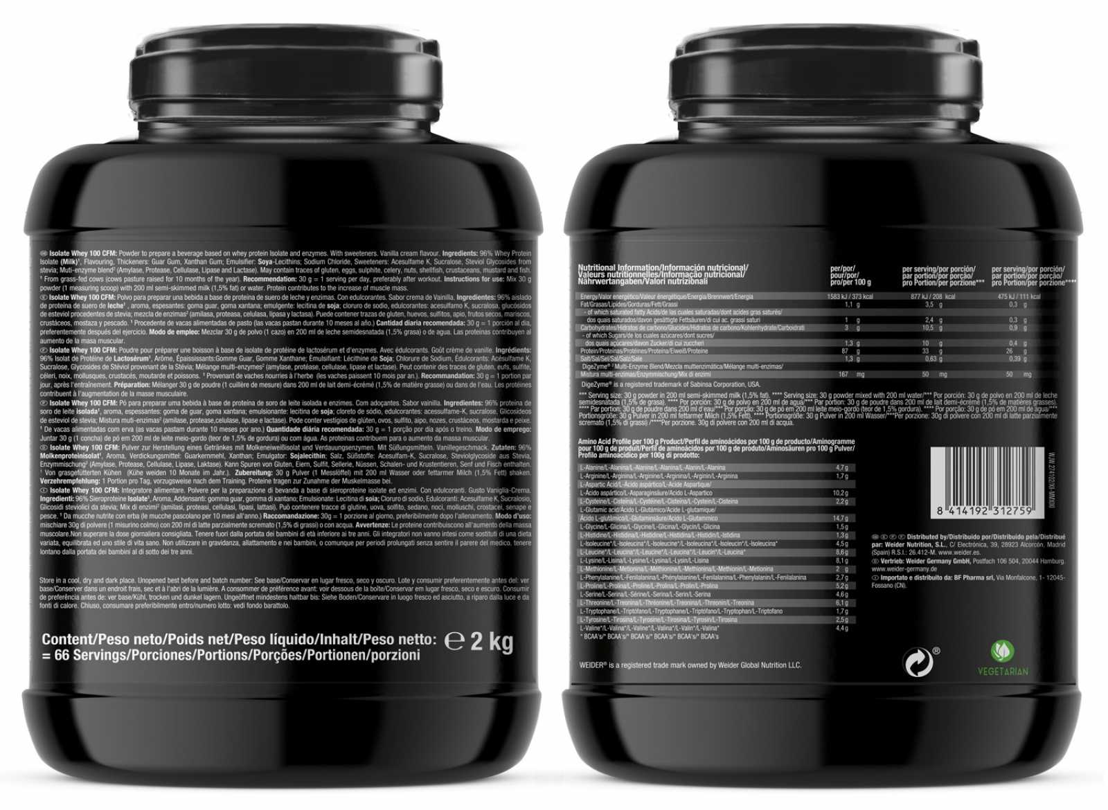 Weider Victory Endurance Neo Aislado Whey 100 CFM 900 g - Oportunidade