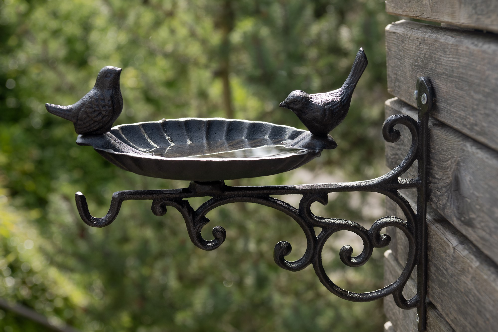 Vogeltränke mit Wandhalter, antik-braun, B 28 cm, H 23 cm günstig bestellen