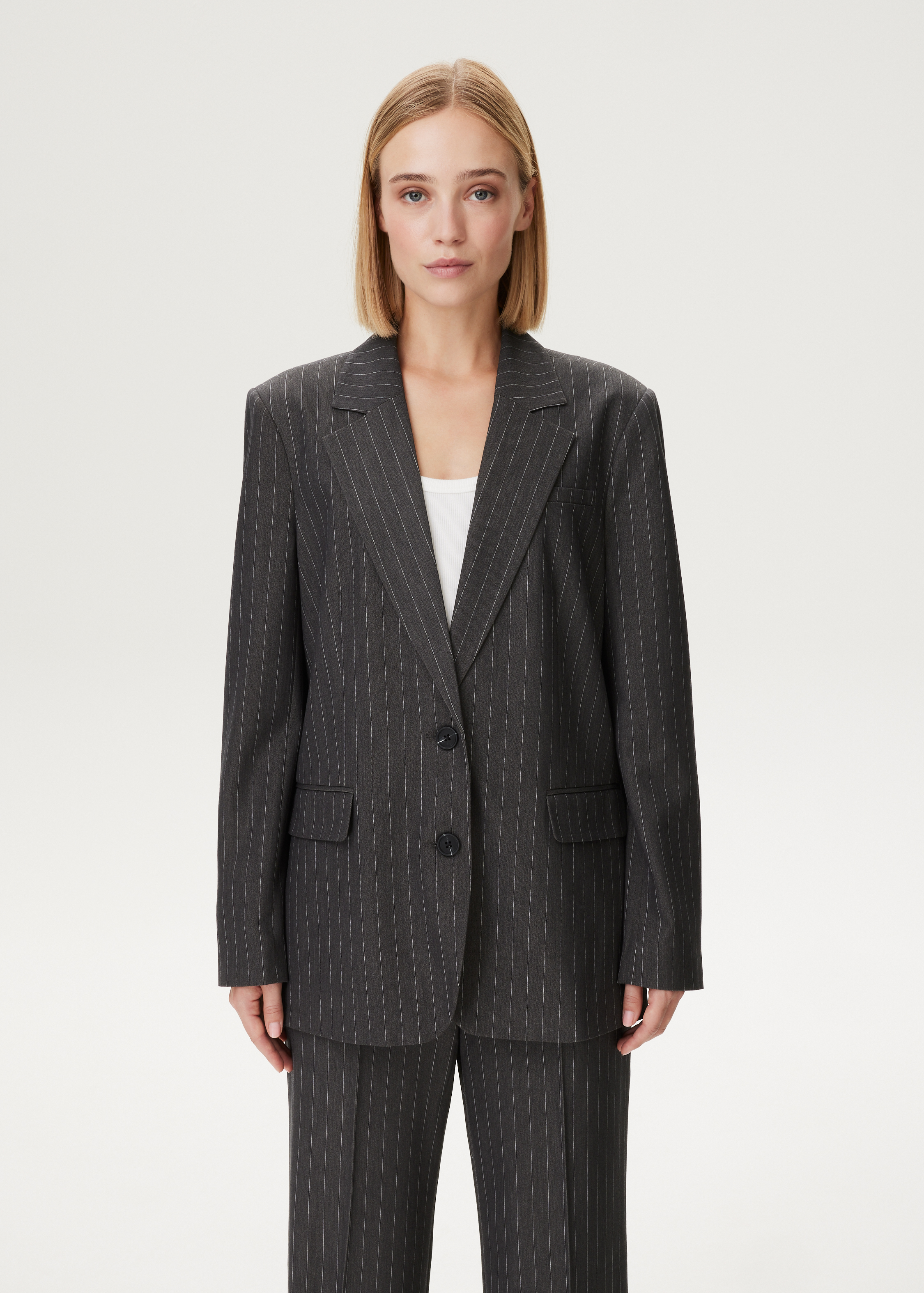 Blazer van twill kwaliteit