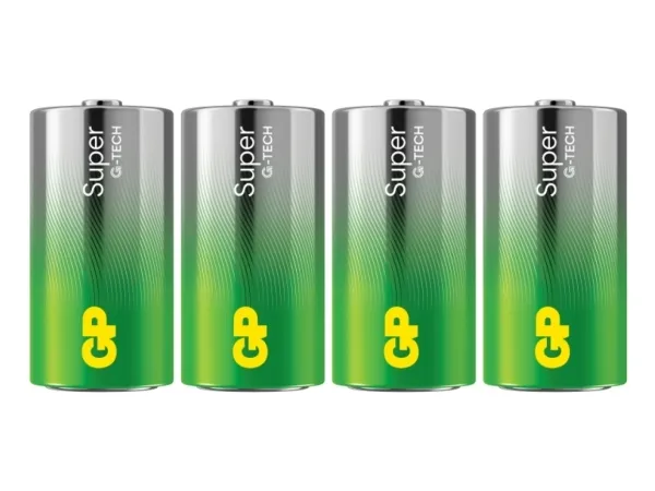GP Batteries Super Alkaline GP14A, Engangsbatteri, C, Alkaline, 1,5 V, 4 stk, -20 - 50 °C
