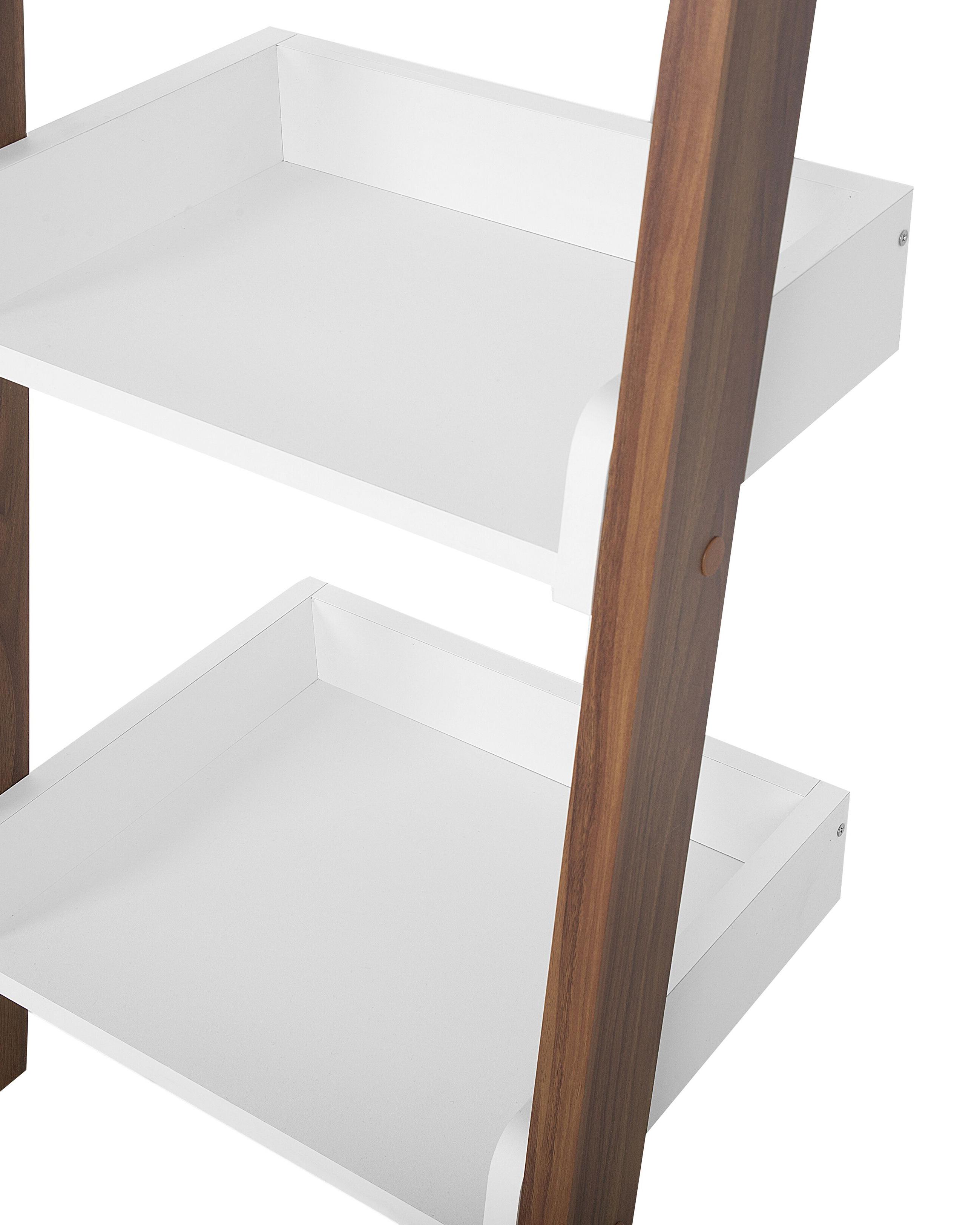 Opbergkast met 5 planken MOBILE DUO 166 cm Bruin/wit