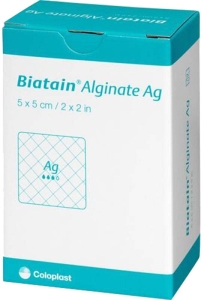 BIATAIN Alginate Ag 5x5cm, 10 Stück