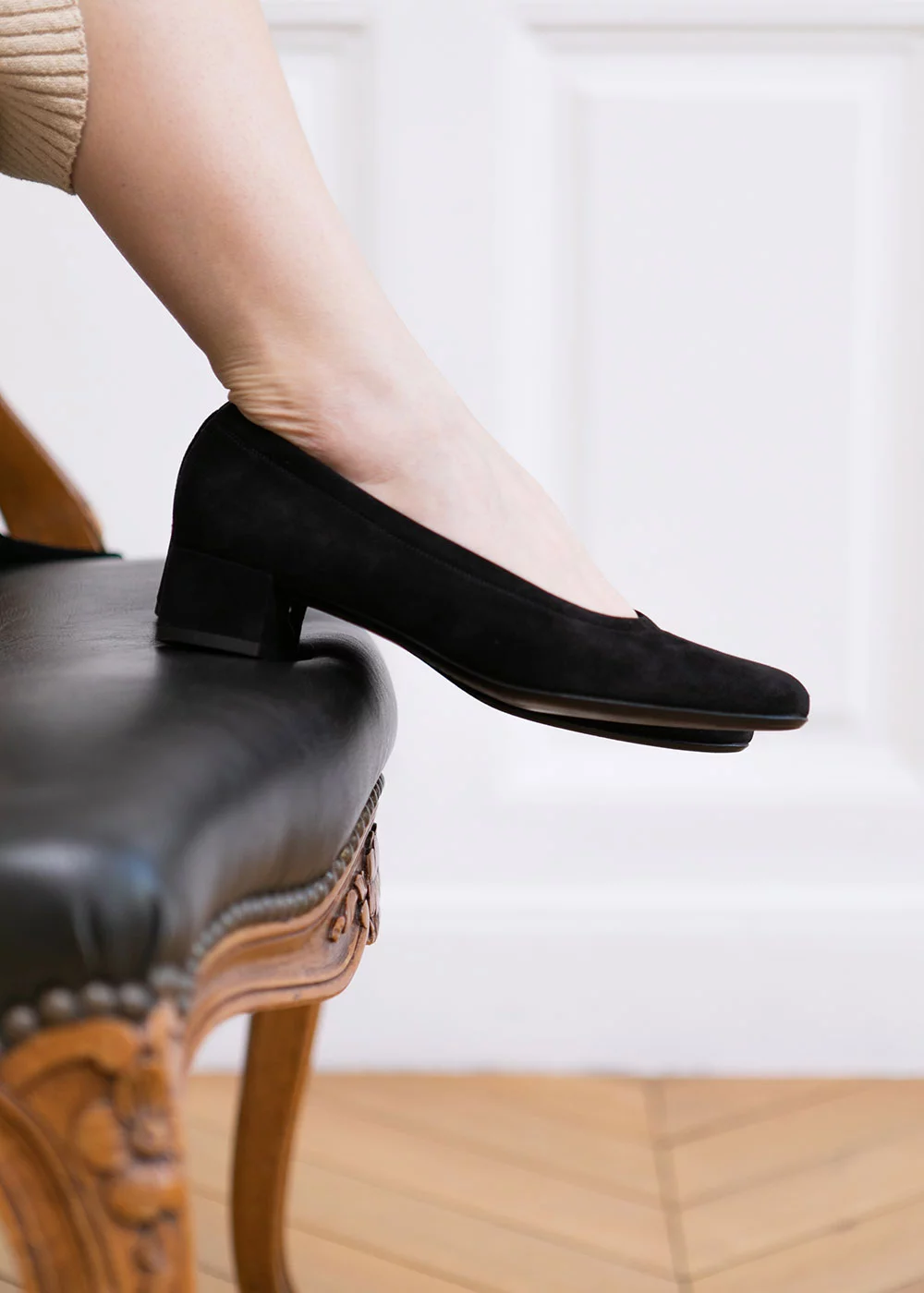 ESCARPIN VIENNE CUIR NOIR
