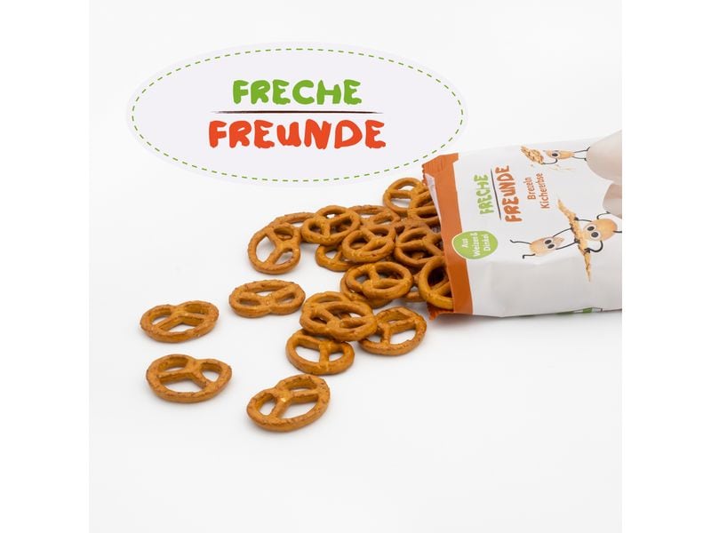 Freche Freunde Knabberspass Brezeln Kichererbsen 75 g Perfekter Snack für unterwegs