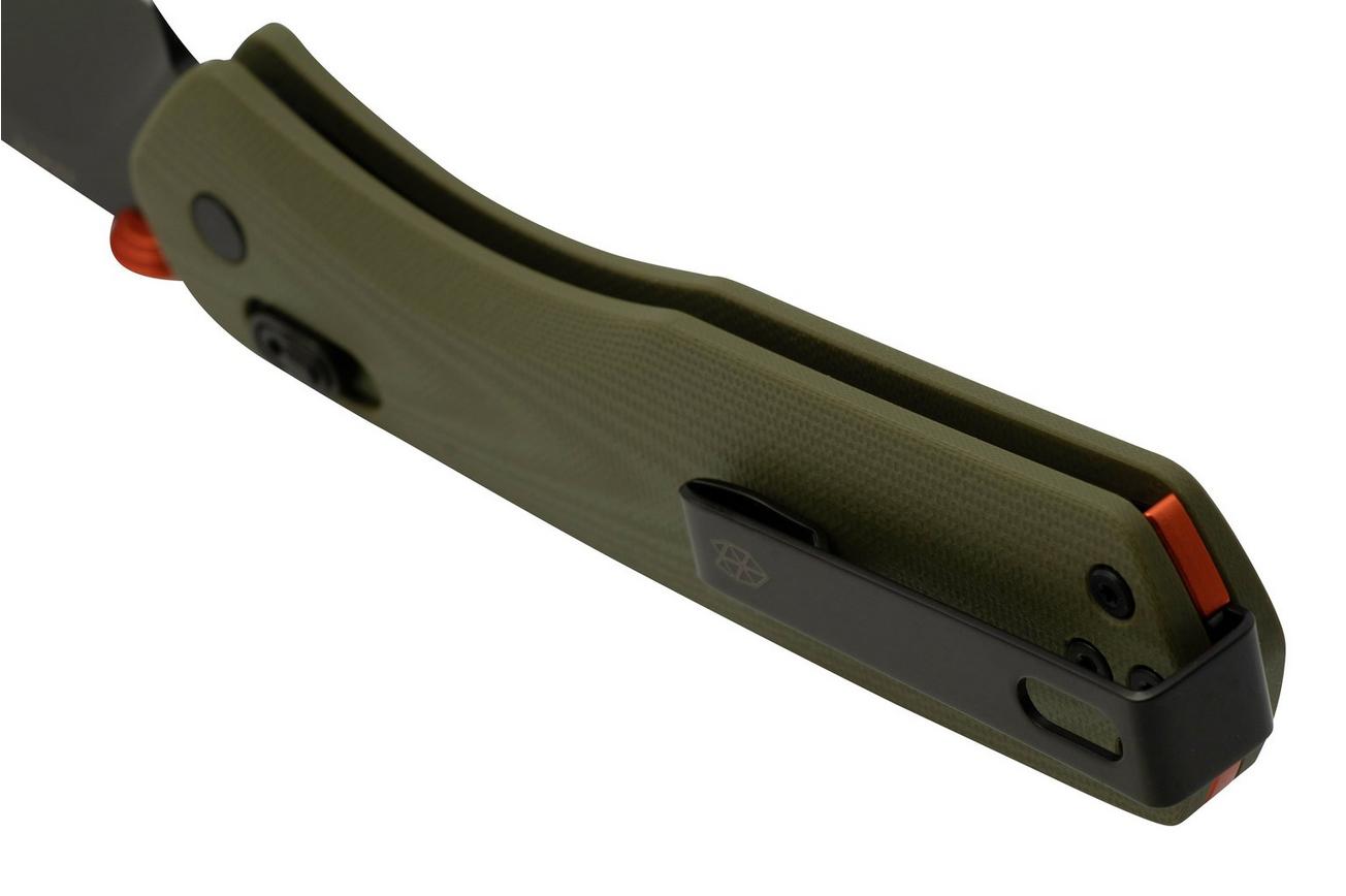 The James Brand The Carter XL, OD Green G10  Orange, Black, KKN116194-00, zakmes