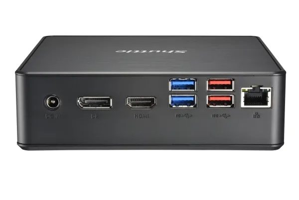 Shuttle XPC nano NC40U5 - Barebone - mini PC 1 x Core i5 1235U / op til 4.4 GHz - RAM 0 GB - UHD Graphics 620 - Gigabit Ethernet - sort