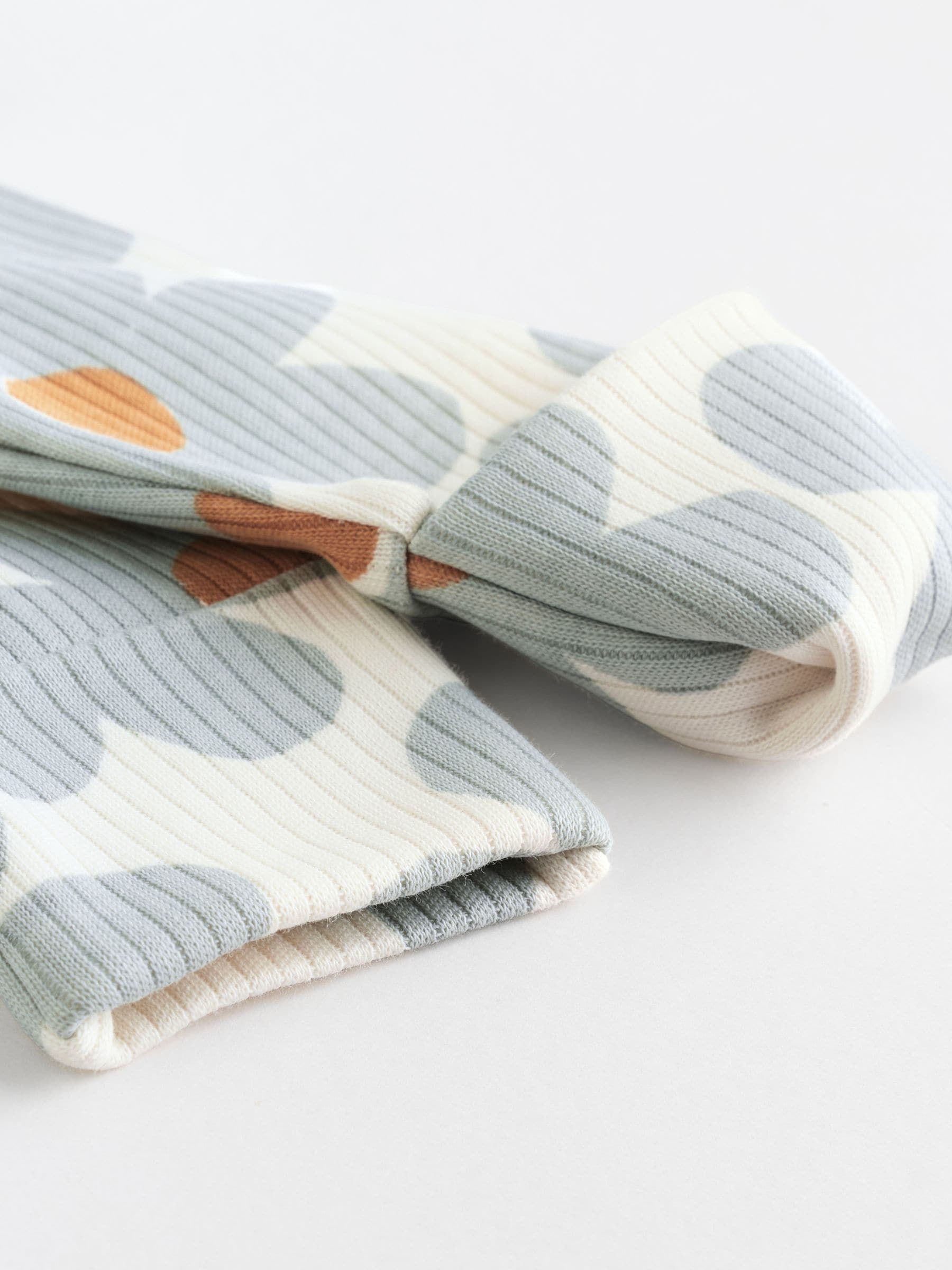 Saliegroen gebloemd - Verpakking van 5 babypyjama's (0 mnd-2 jr)