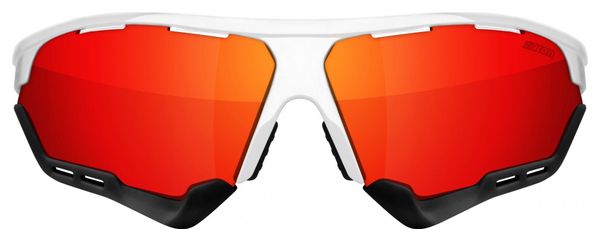 Scicon Sports Aerocomfort SCN PP Regular Lunettes De Soleil De Performance Sportive (Scnpp Multimorror Rouge/Luminosité Blanche)
