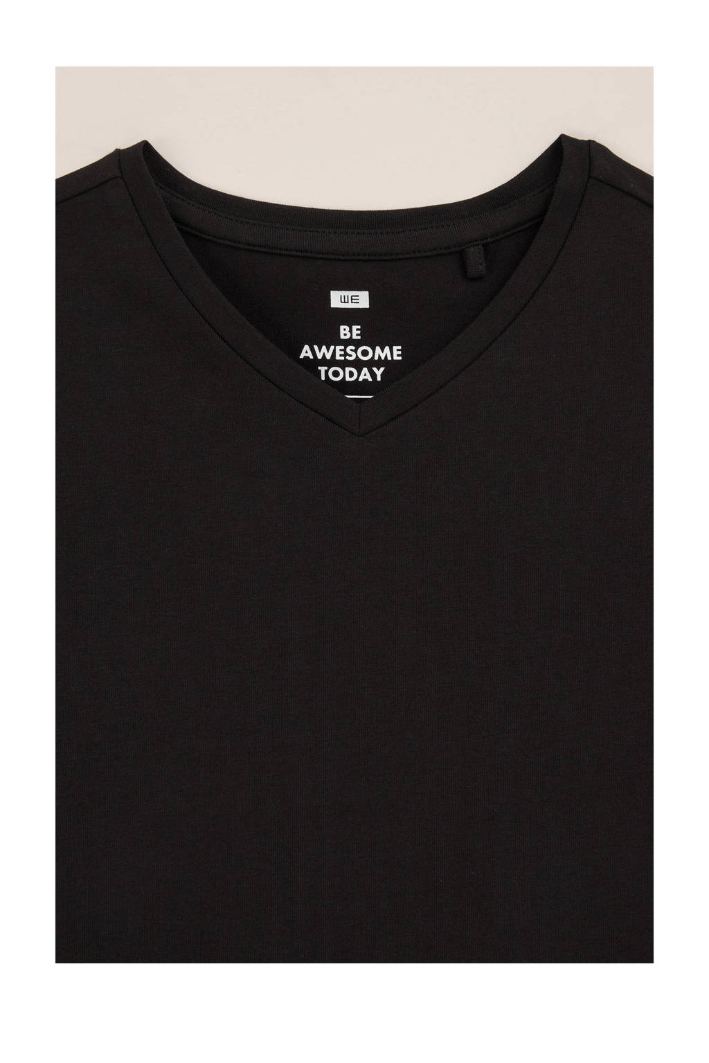 WE Fashion t-shirt(set van 5) zwart