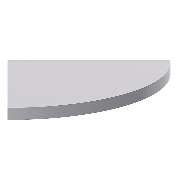 Tablette murale d'angle Form Rigga argent 25 cm