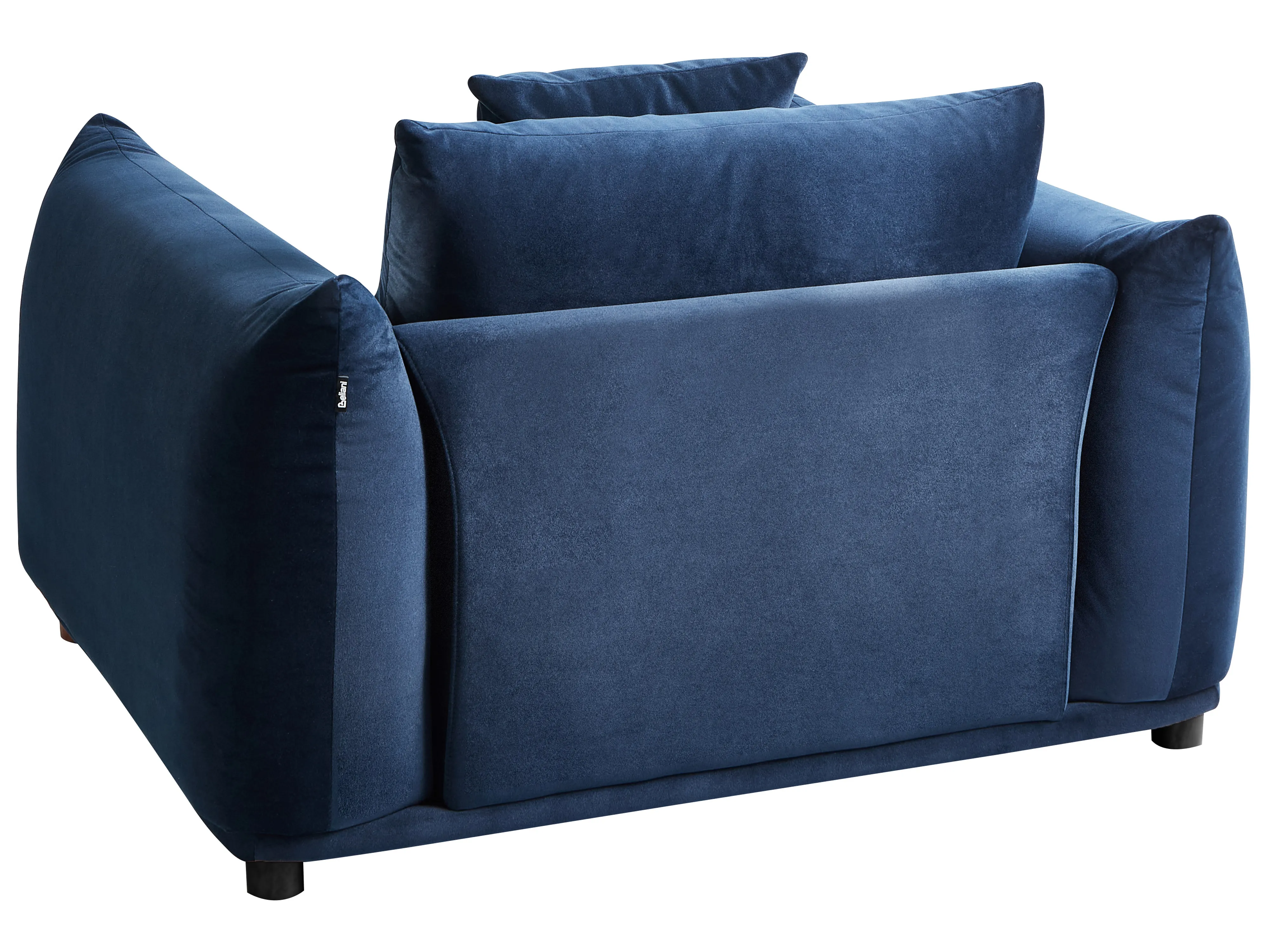 Bankenset 5-zits LUVOS Fluweel Donkerblauw