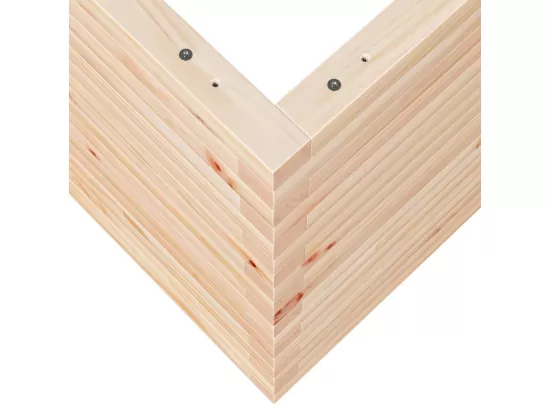 Jardinière bac lit surélevé bois marron 60 x 60 x 68.5 cm 02_0037726