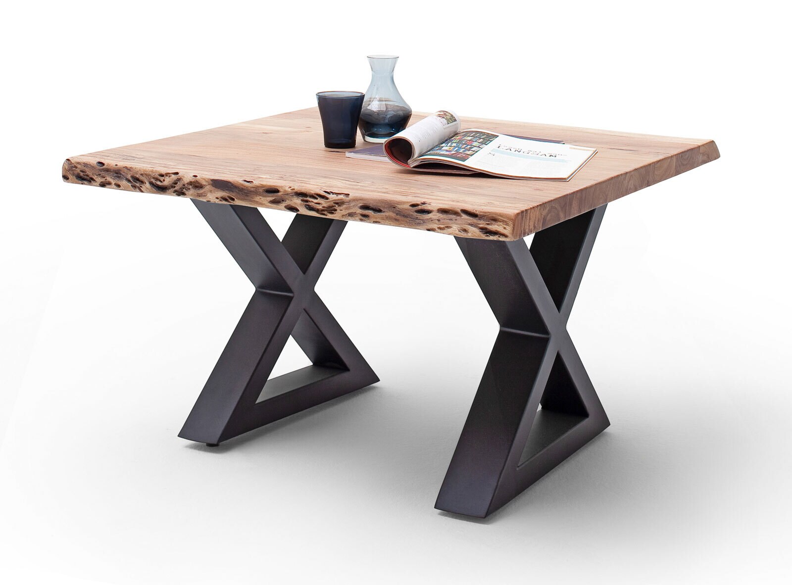 Couchtisch CARTAGENA X75 anthrazit /massiv natur
