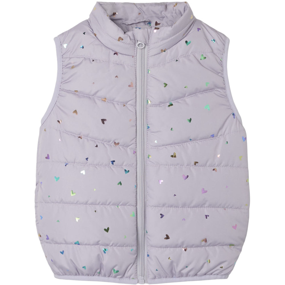 Køb Name It Misty Lilac Mylane Vest Foil Heart
