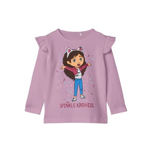 Name It Nessie Gabby Bluse, Lavender Mist, 122-128 cm