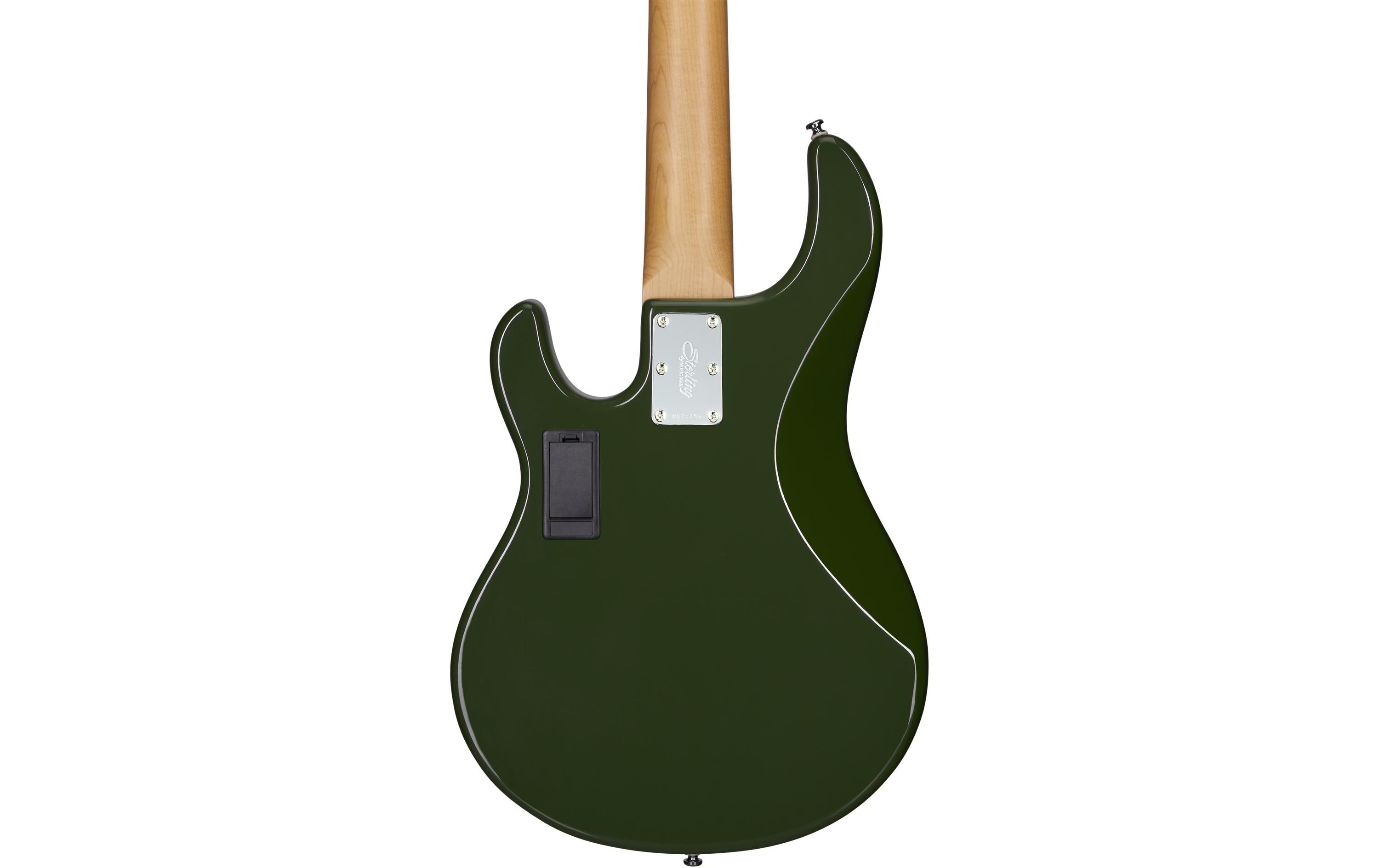 E-Bass StingRay Ray5HH – Olive<br>5-seitiger Bass mit Aktivelektronik und 2 Humbucker