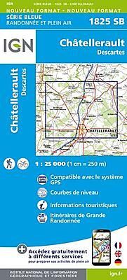 IGN - 1825 SB CHATELLERAULT DESCARTES 1 25 000
