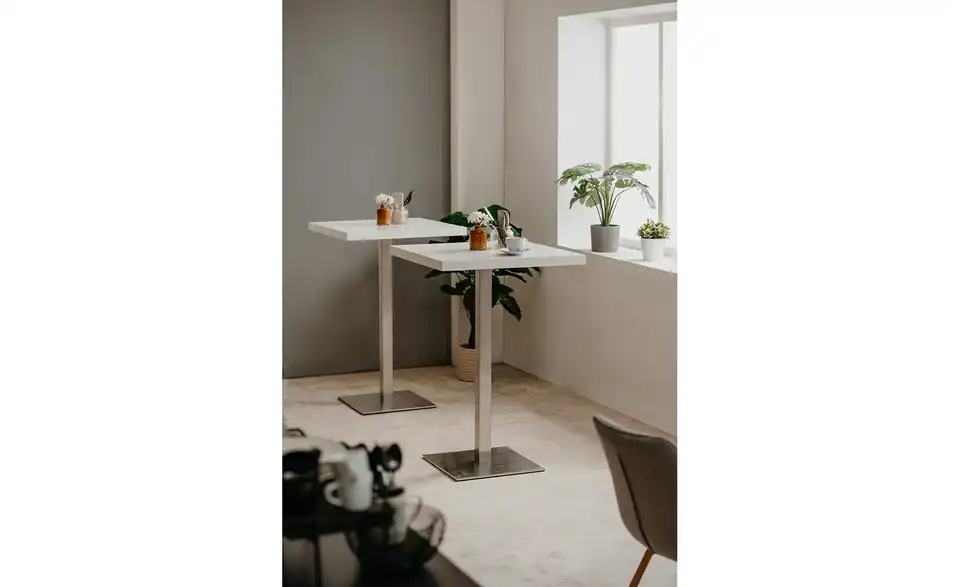 Bartisch Quadrato Weiß (70cm)