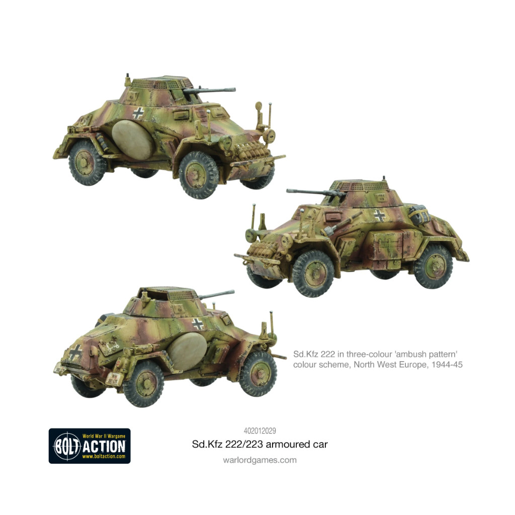 Bolt Action - German - Sd.Kfz 222/223 Armoured Car