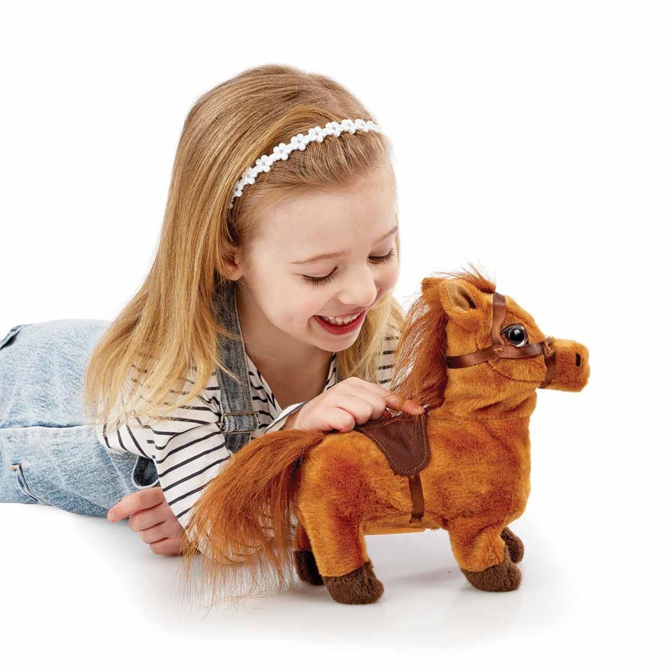Happy Pets - Gående Plyspony - (31511150)